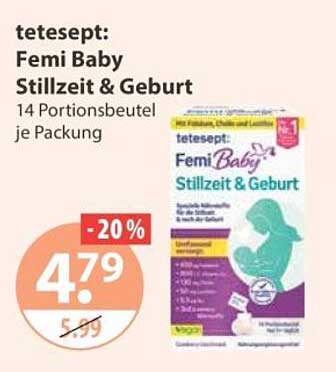 tetesept: Femi Baby Stillzeit & Geburt 14 Portionsbeutel je Packung