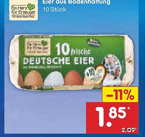 10 frische Deutsche Eier aus Bodenhaltung