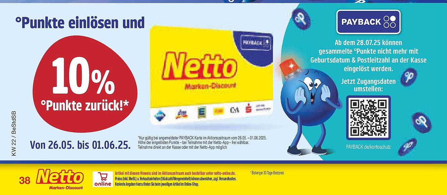 10% Punkte zurück bei Netto Marken-Discount