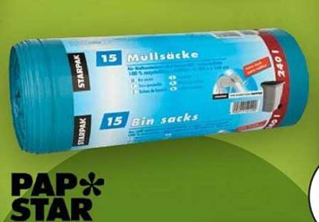 15 Müllsäcke von Papstar - Ideal für Ihren Alltag