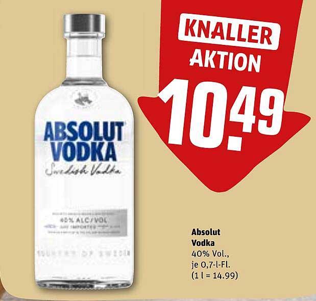Absolut Vodka 0,7 L - 40% Vol.