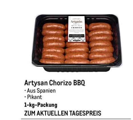 Artysan Chorizo BBQ - 1-kg-Packung