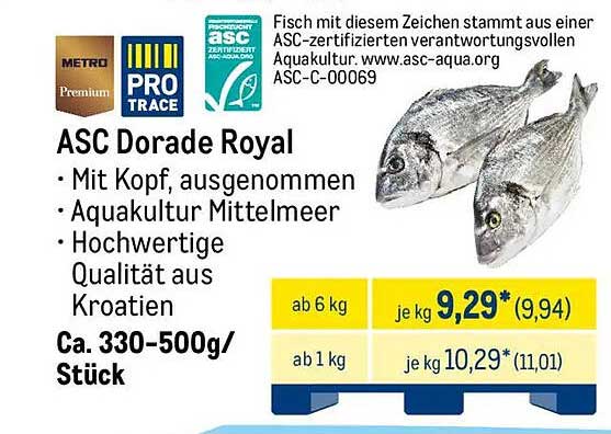 ASC Dorade Royal – Hochwertiger Fisch aus Kroatien