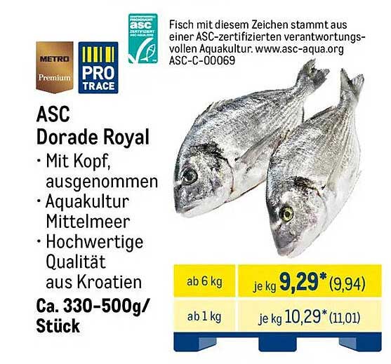 ASC Dorade Royal - Hochwertiger Fisch aus Kroatien