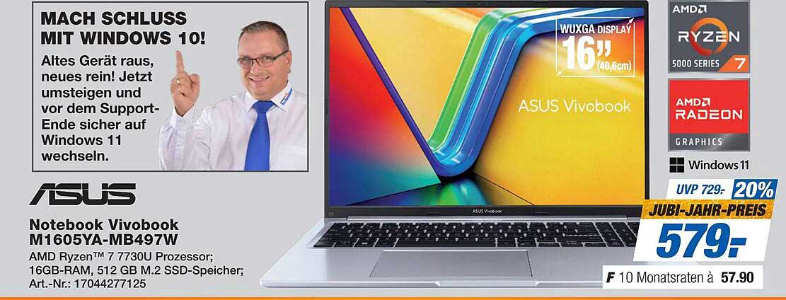 ASUS Notebook Vivobook M1605YA-MB497W