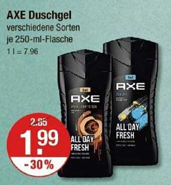 AXE Duschgel verschiedene Sorten je 250-ml-Flasche