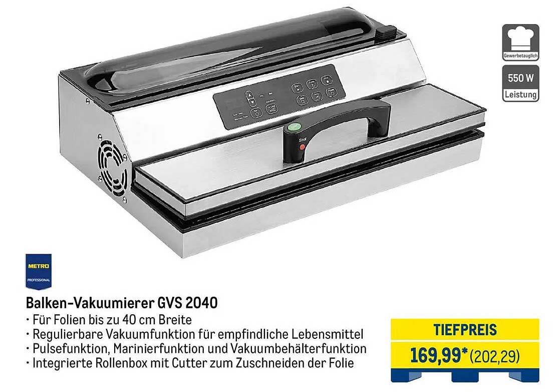 Balken-Vakuumierer GVS 2040