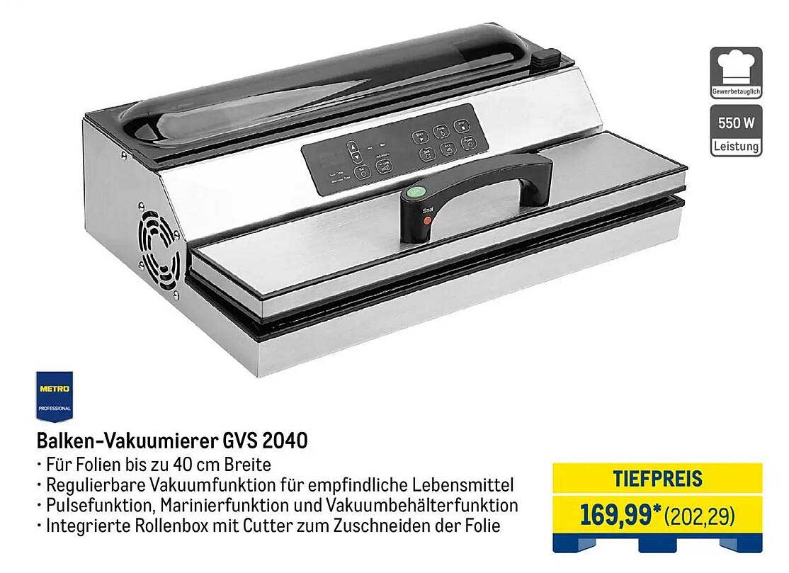 Balken-Vakuumierer GVS 2040