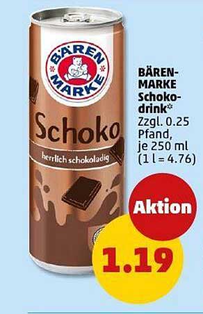 BÄREN-MARKE Schokodrink 250 ml