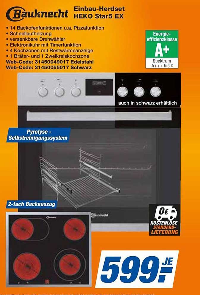 Bauknecht Einbau-Herdset HEKO Star5 EX