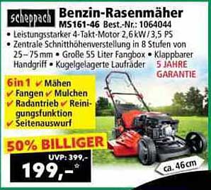 Benzin-Rasenmäher MS161-46 - 50% günstiger!