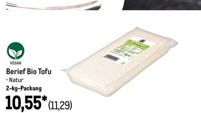 Berief Bio Tofu - Natur, 2-kg-Packung