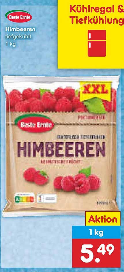Beste Ernte Himbeeren tiefgefroren 1 kg