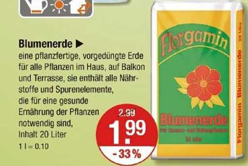 Blumenerde - Floramin 20 Liter