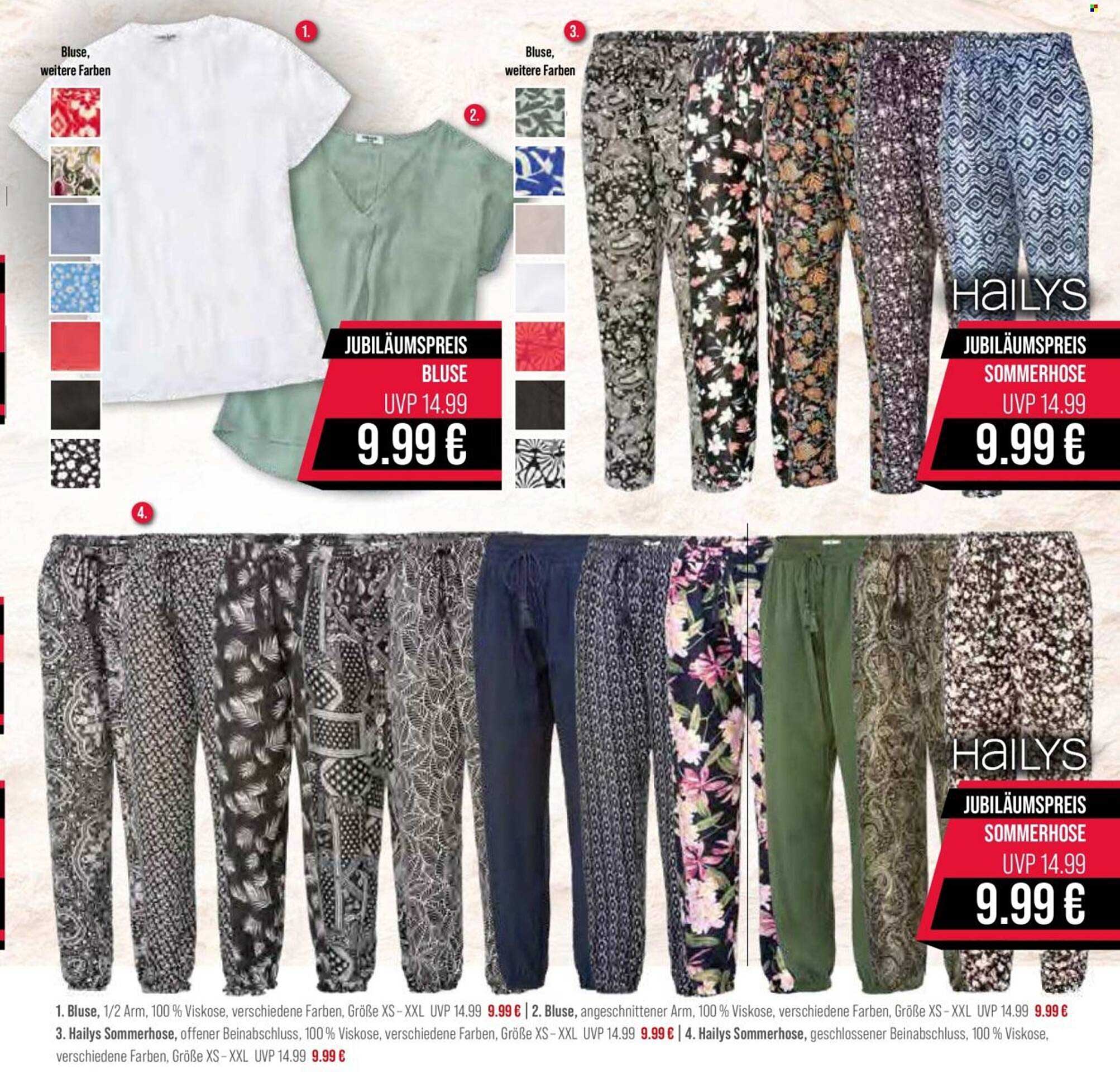 Bluse und Sommerhose im Jubiläumspreis