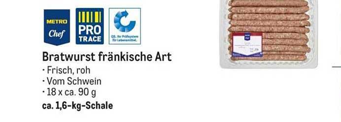 Bratwurst fränkische Art - 1,6 kg