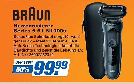 Braun Herrenrasierer Series 6 61-N1000s