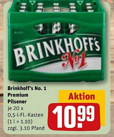 Brinkhoff's No. 1 Premium Pilsener - 20 x 0,5-l-Flaschen