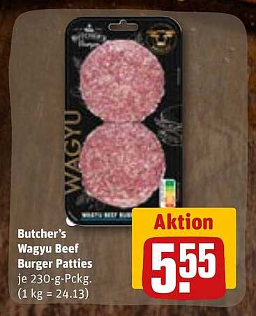 Butcher's Wagyu Beef Burger Patties