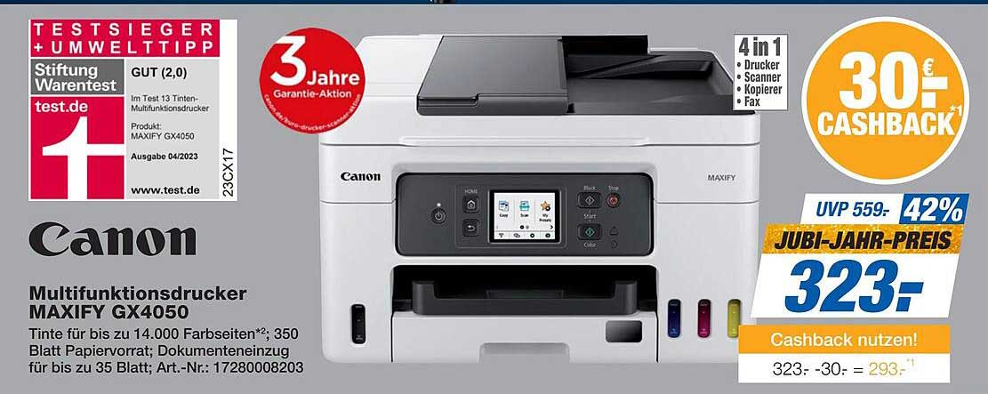 Canon Multifunktionsdrucker MAXIFY GX4050