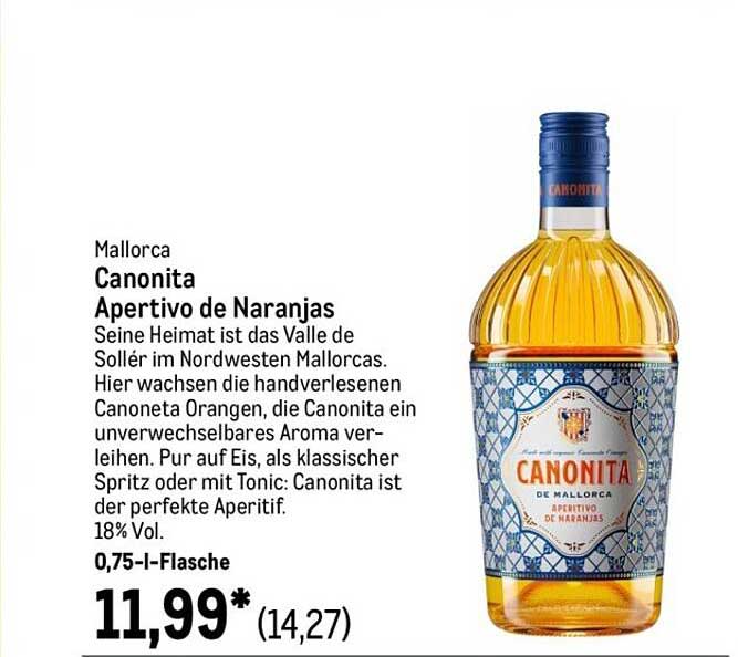 Canonita Apéritif de Naranjas