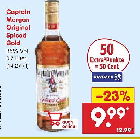 Captain Morgan Original Spiced Gold 0,7 Liter