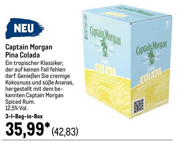 Captain Morgan Pina Colada 3-I-Bag-in-Box