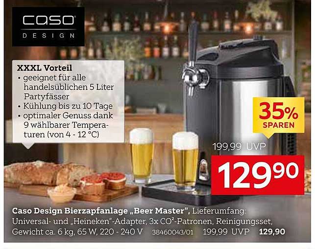 Caso Design Bierzapfanlage „Beer Master“