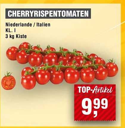 CHERRYRISPENTOMATEN 3 kg Kiste