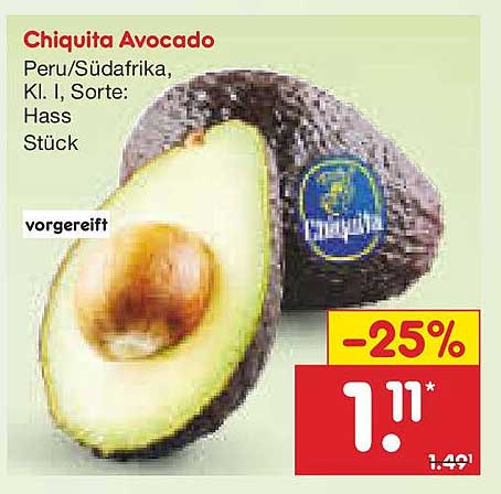 Chiquita Avocado - Vorbereitet für den Genuss