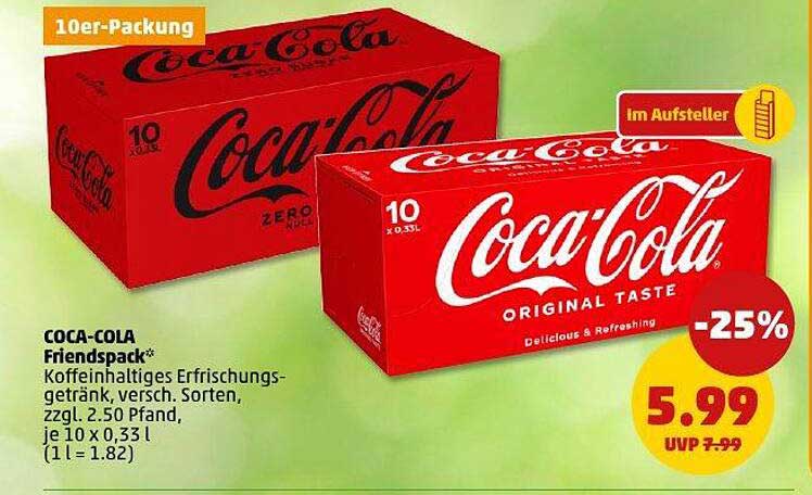 COCA-COLA Friendspack 10 x 0,33 l