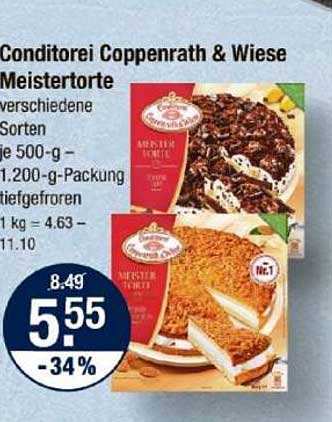 Conditorei Coppenrath & Wiese Meistertorte - Verschiedene Sorten