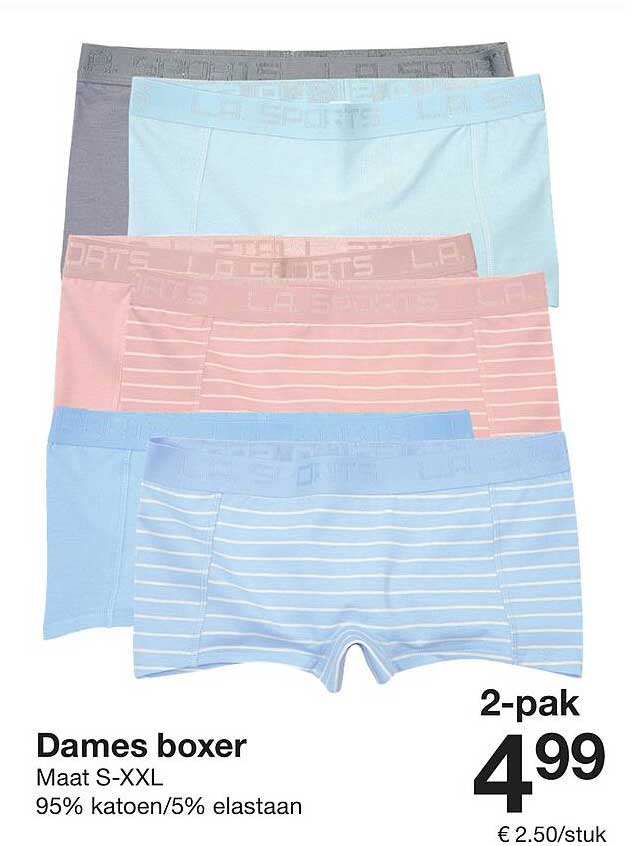 Damen Boxer im 2-Pak für nur 4,99 €