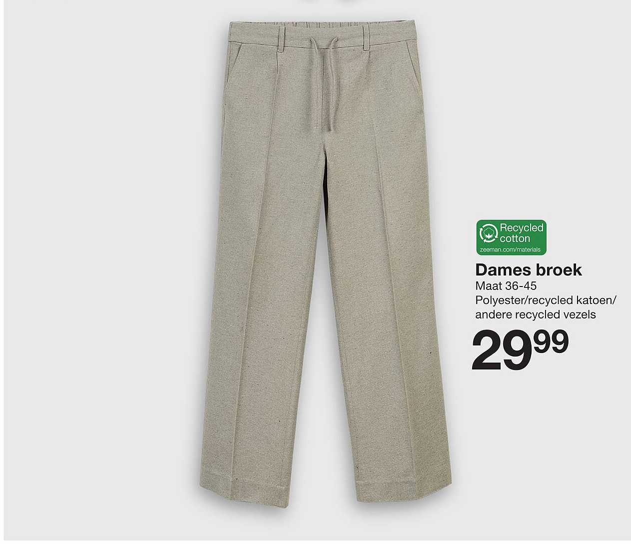 Dames broek - Größe 36-45 aus Recyclingmaterial