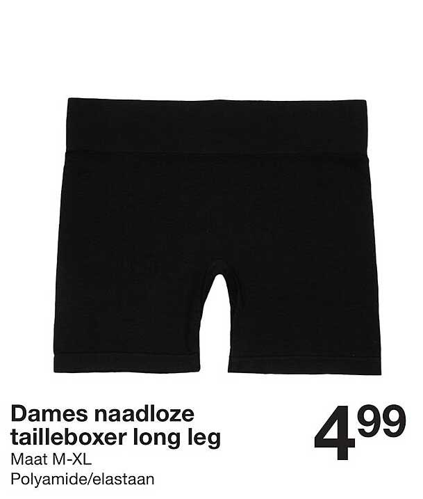 Dames naadloze tailleboxer long leg