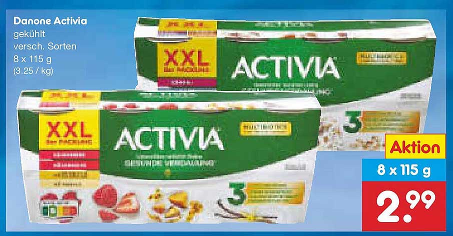 Danone Activia 8 x 115 g – Kühl und vielfältig!