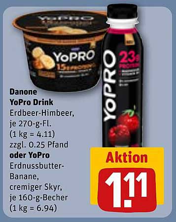 Danone YoPro Drink Erdbeer-Himbeer
