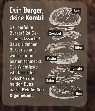 Dein Burger, deine Kombi!