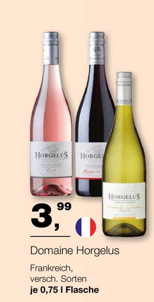 Domaine Horgelus – Frankreich, verschiedene Sorten je 0,75 l Flasche