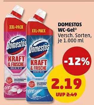 DOMESTOS WC-Gel - Verschiedene Sorten, je 1.000 ml