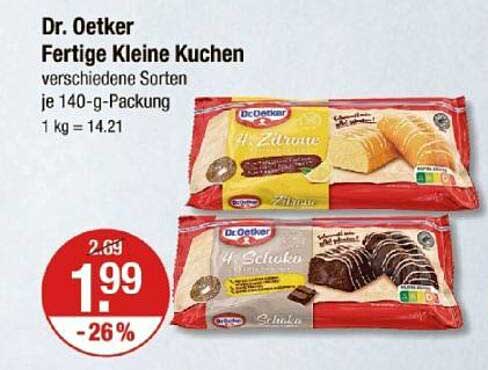 Dr. Oetker Fertige Kleine Kuchen - verschiedene Sorten