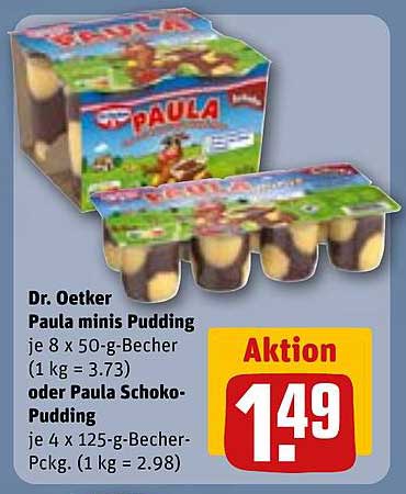 Dr. Oetker Paula minis Pudding oder Paula Schoko-Pudding