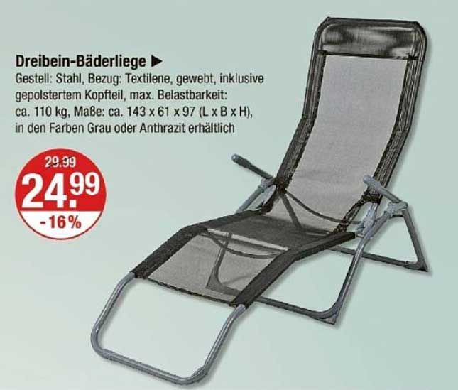 Drei-Bein-Bäderliege
