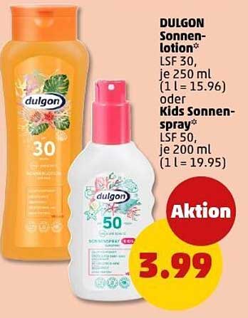 DULGON Sonnenlotion LSF 30 oder Kids Sonnenspray LSF 50