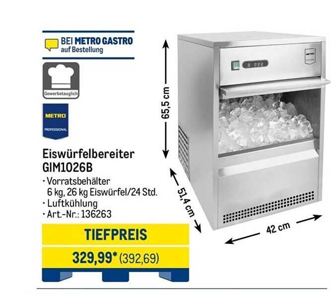 Eiswürfelbereiter GIM1026B