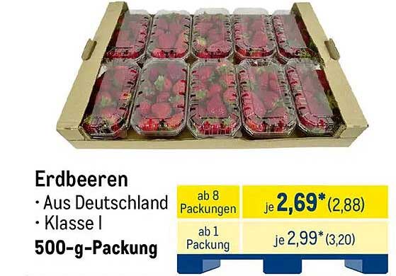 Erdbeeren 500-g-Packung - Frisch aus Deutschland
