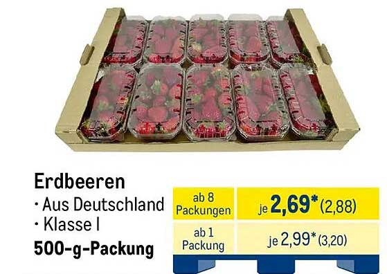 Erdbeeren aus Deutschland - 500-g-Packung