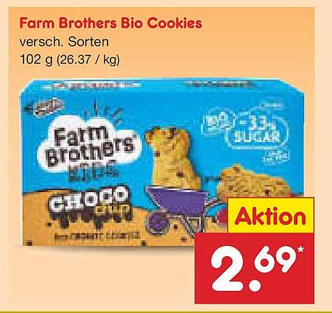 Farm Brothers Bio Cookies - verschieden Sorten