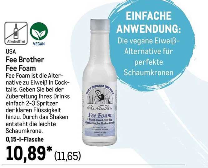 Fee Brother Fee Foam - Die vegane Eiweißalternative für perfekte Schaumkronen