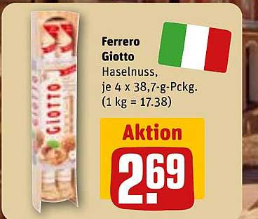 Ferrero Giotto Haselnuss 4 x 38,7 g